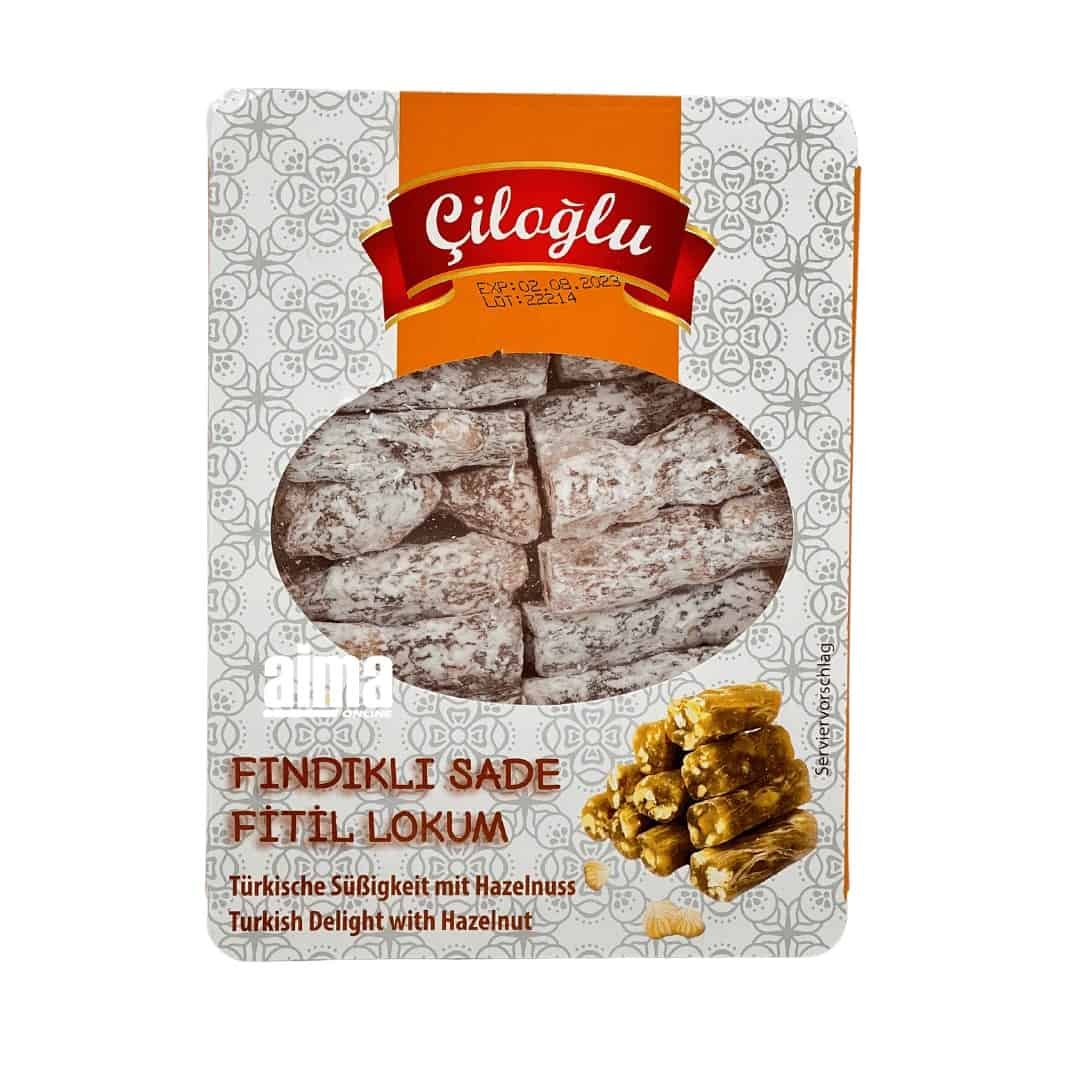 Çiloğlu Fındıklı Sade Fitil Lokum - Fındıklı Lokum 300gr