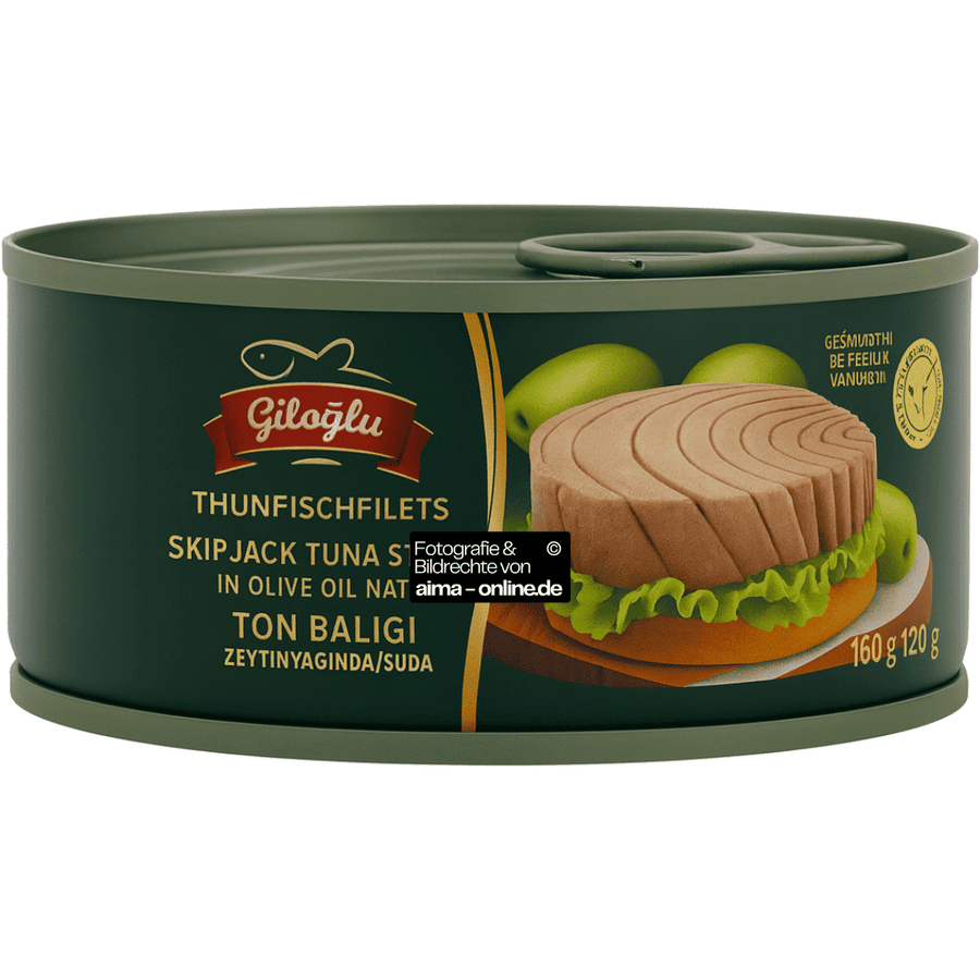 Ciloglu - Geschnitten Thunfischl Filets in Olivenöl, Iri Parcali Zeytinyagli Ton Baligi 160g