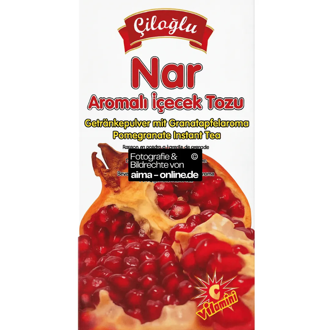 Ciloglu - Granatapfel geschmack Pulver für getränke, Nar Aromali Icecek Tozu 150g