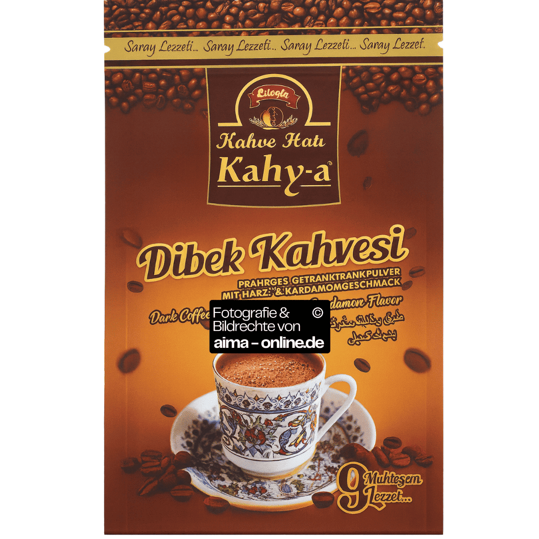 Ciloglu - Kahy-a Kahve Hatri Kaffeehaltiges Getränkepulver mit Mastix- & Kardamom geschmack, Dibek Kahvesi 200g
