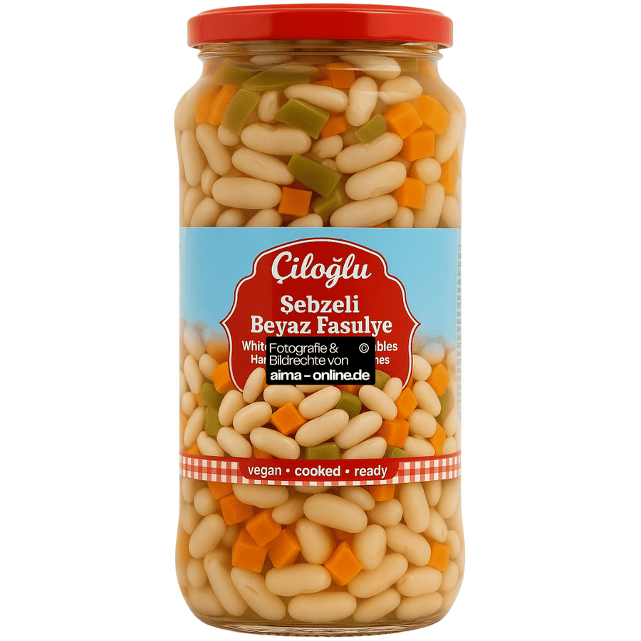 Ciloglu - Weiße Bohnen mit Gemüse, Sebzeli Beyaz Fasulye 400g