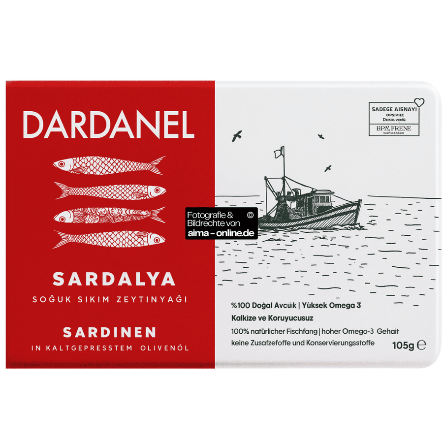 Dardanel - Sardinen in Kaltgepresstem Olivenöl, Sardalya 105g