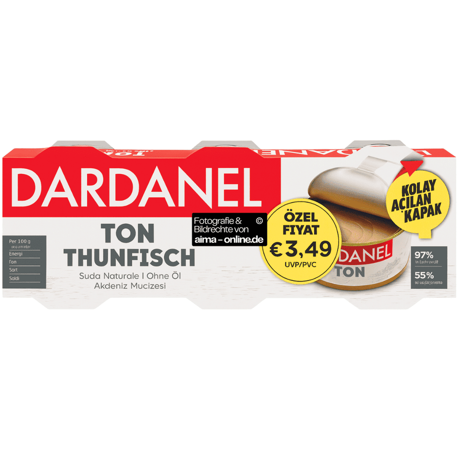 Dardanel - Thunfisch Ohne Öl, Ton Suda 3x75g