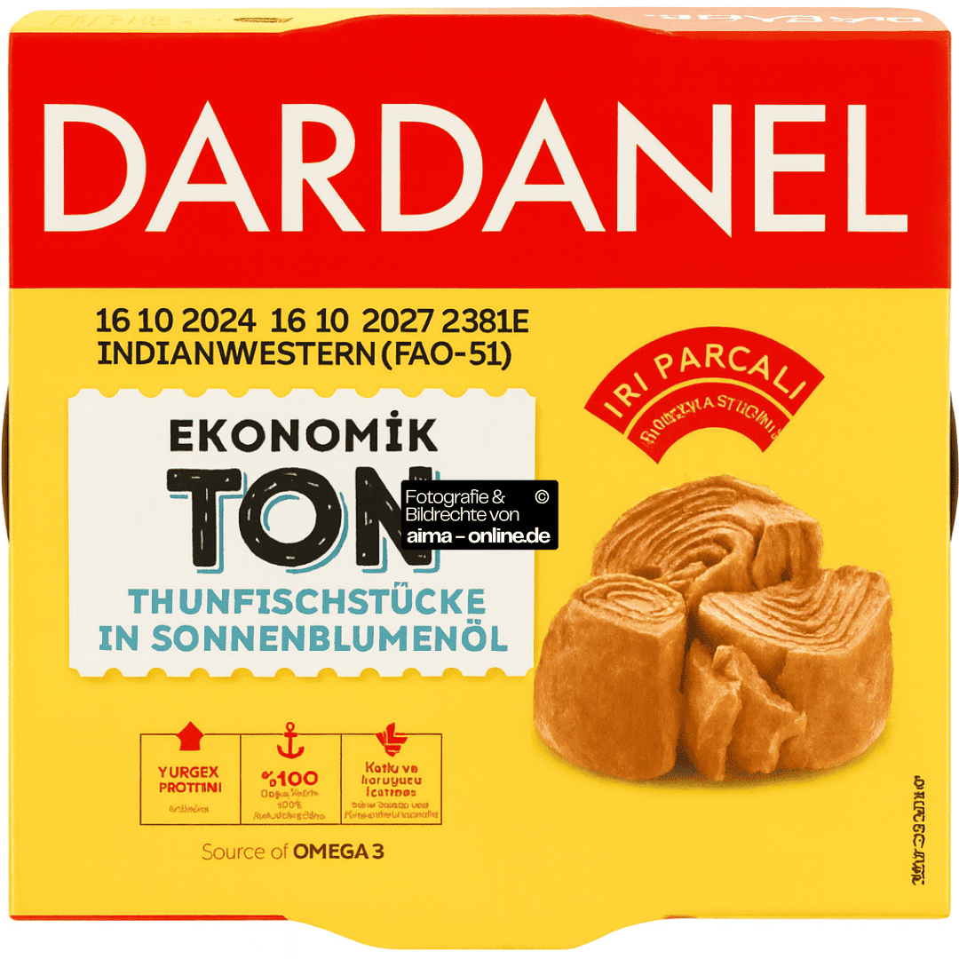 Dardanel - Thunfischstücke in Sonnenblumenöl, Ekonomik Ton 150g