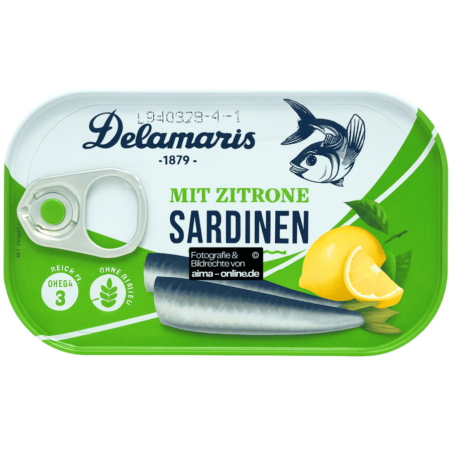 Delamaris - Sardinen mit Zitrone 90g