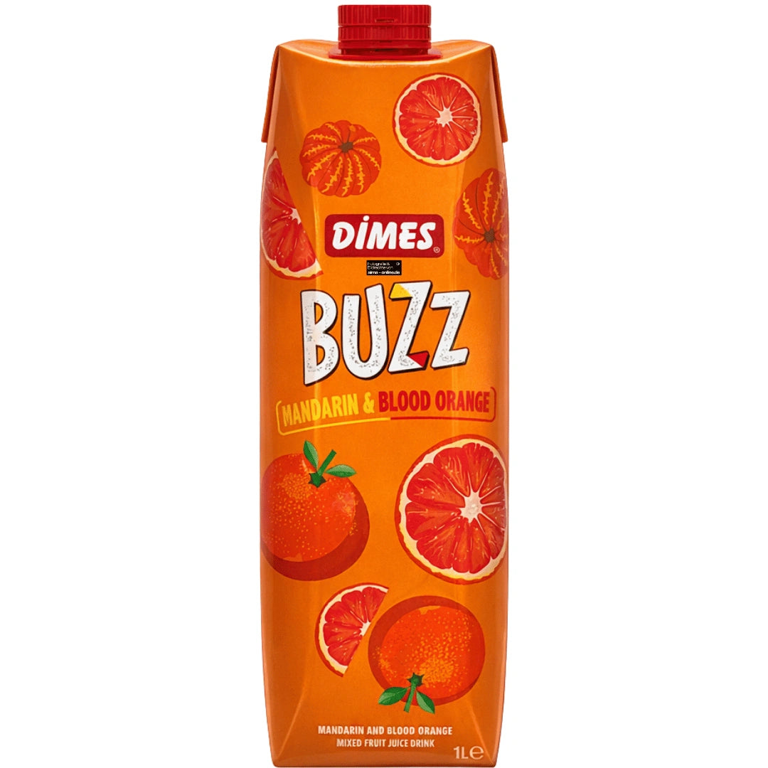 Dimes Buzz - Getränk mit Mandarinen- & Blutorangenaroma 1l