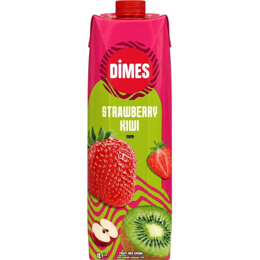 Dimes - Mehrfruchtgetränk mit Erdbeer-Kiwi-Geschmack 1l