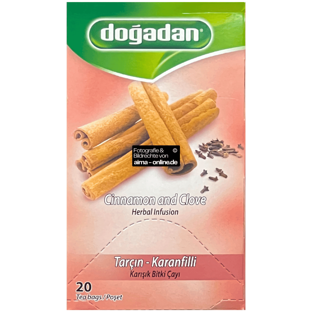 Dogadan - Tarcin ve Karanfil - Tee mit Zimt, Gewürznelke und Hibiskus 20 Beutel