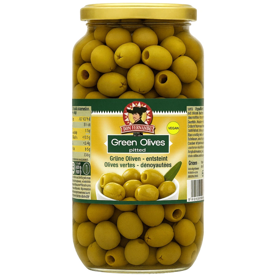 Don Fernando - Grüne Oliven-entseint, Yeşil zeytin – çekirdeksiz 920g