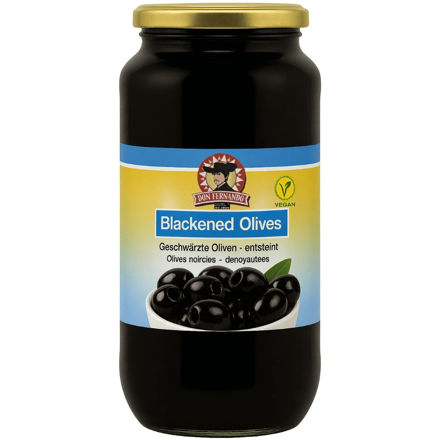 Don Fernando - Kara zeytin – Çekirdeksiz, Geschwärzte Oliven-Entsteint 920g