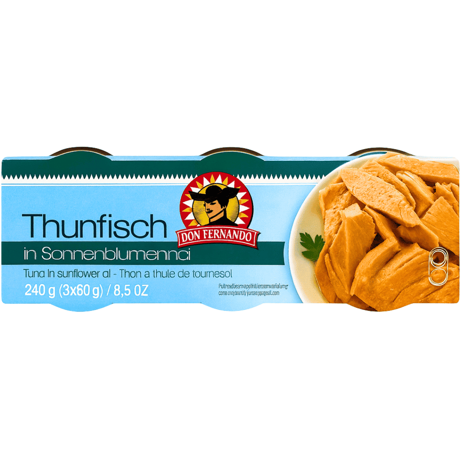 Don Fernando - Thunfisch in Sonnenblumenöl 3x80g