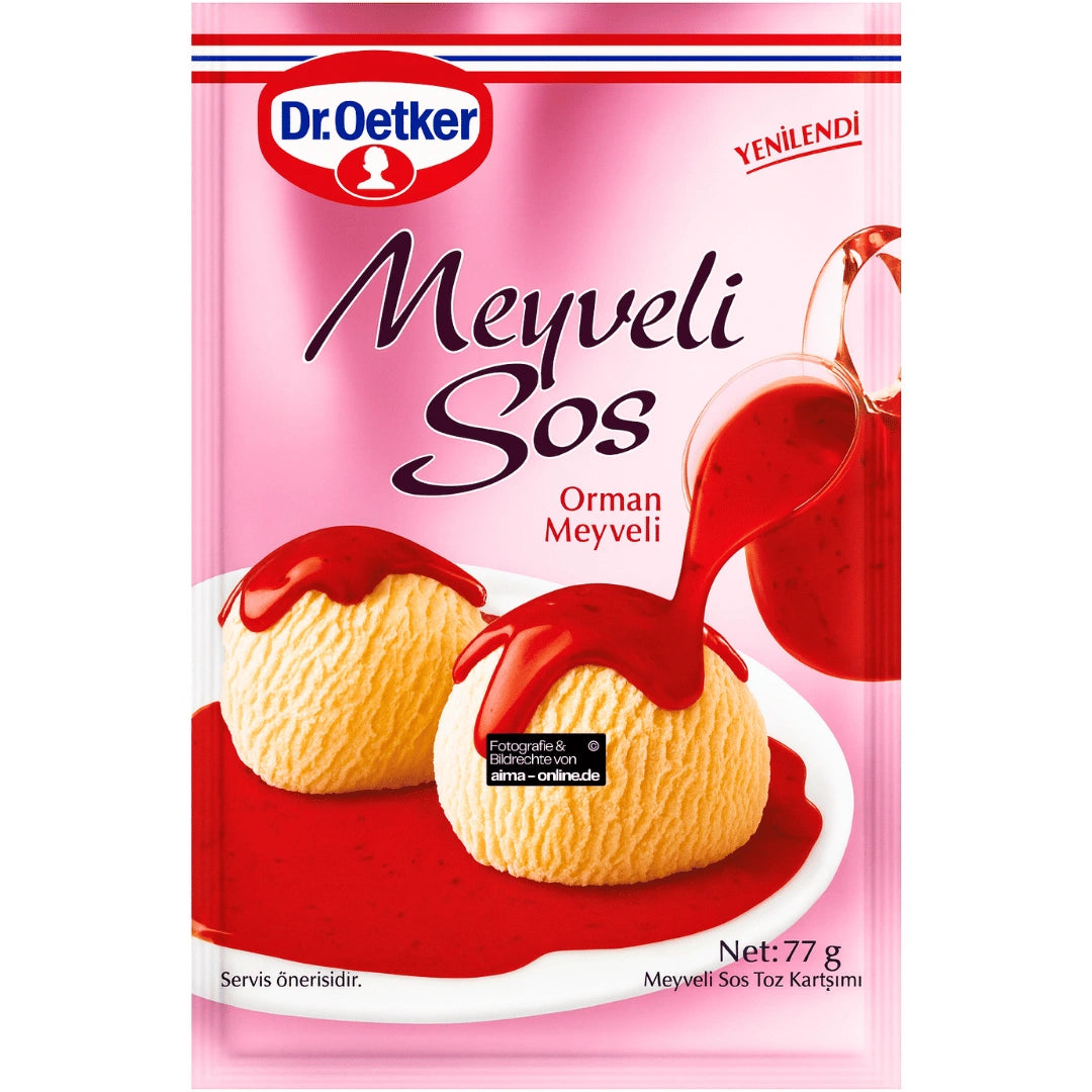 Dr. Oetker - Fruchtsauce, Meyveli Sos 77g