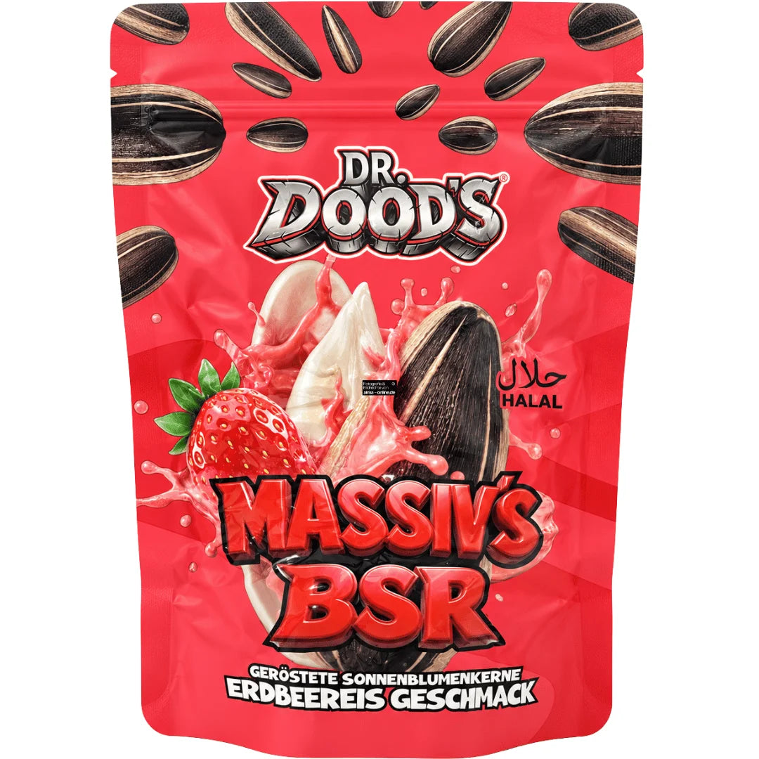 Dr. Dood's - Geröstete Sonnenblumenkerne mit Erdbeereisgeschmack 100g