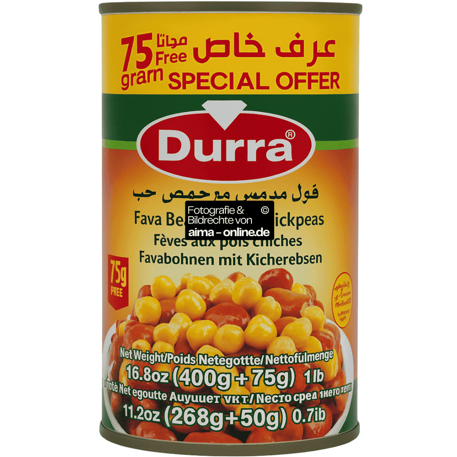 Durra - Favabohnen mit Kichererbsen 400g