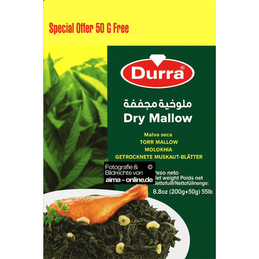 Durra - Molokhia getrocknete Muskaut-Blätter 200g