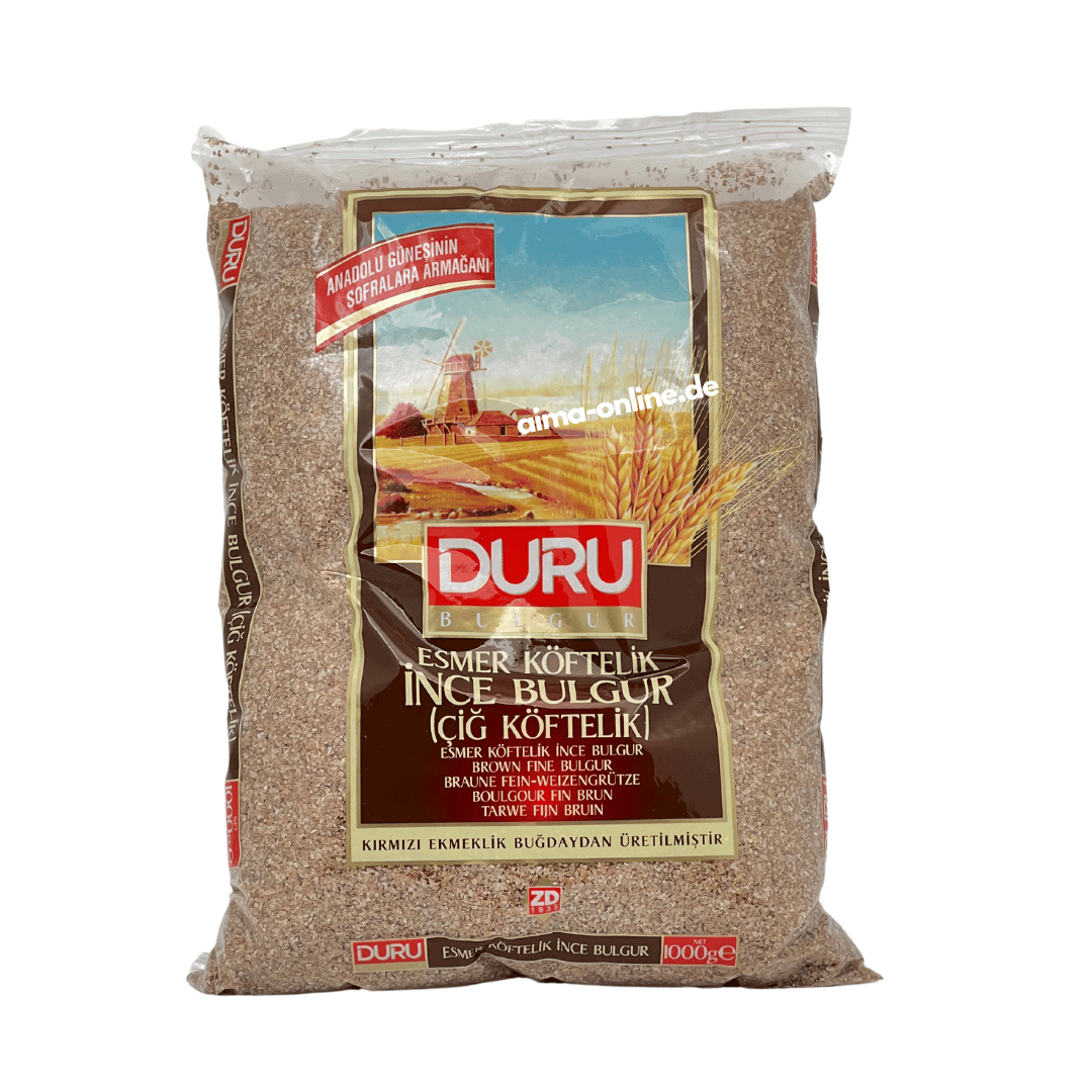 Duru Esmer Köftelik Ince Bulgur - Weizengrütze (braun, fein) 1000g