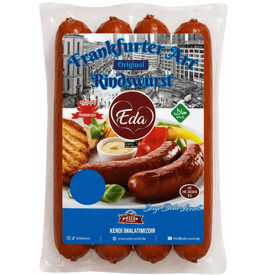 Eda - Frankfurter Art Rindswurst Original, Dana Sosis 700g