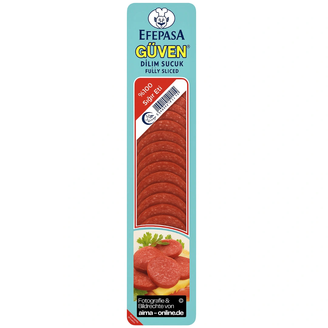 Efepasa - Güven Knoblauchwurst in scheibe, Dilim Sucuk 200g