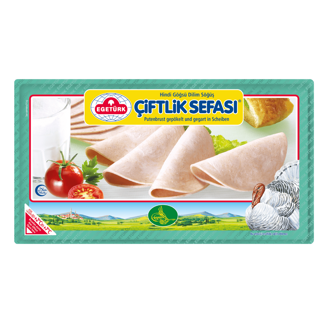 Egetürk Çiftlik Sefasi Hindi göğsü kurutulmuş ve dilimler halinde pişirilmiş 100gr 