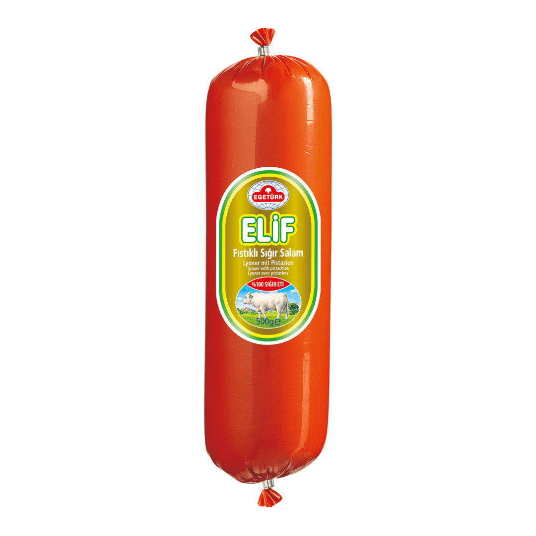 Egetürk Elif Lyoner fıstıklı 500gr