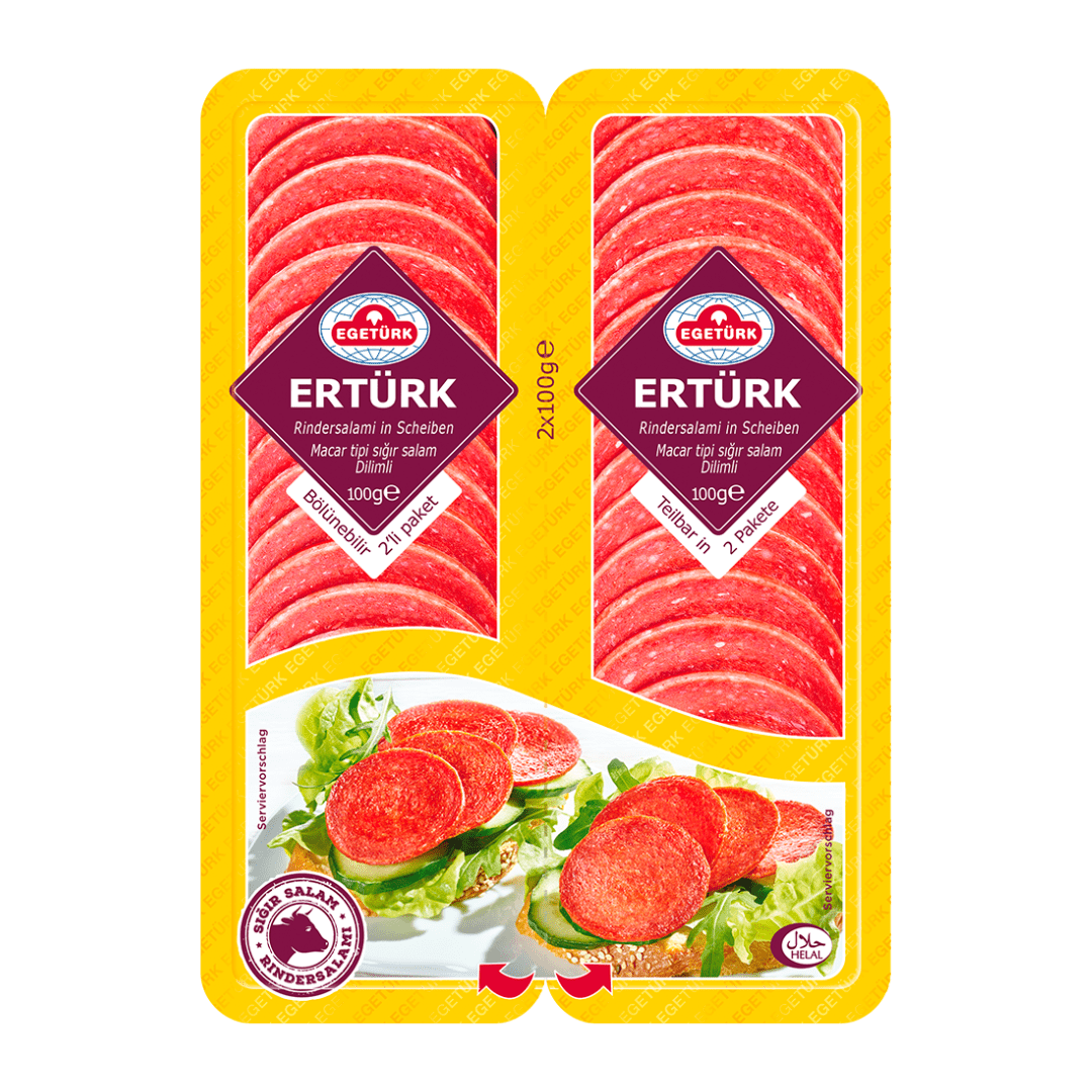 Egetürk Ertürk dana salam dilimli 2x100g