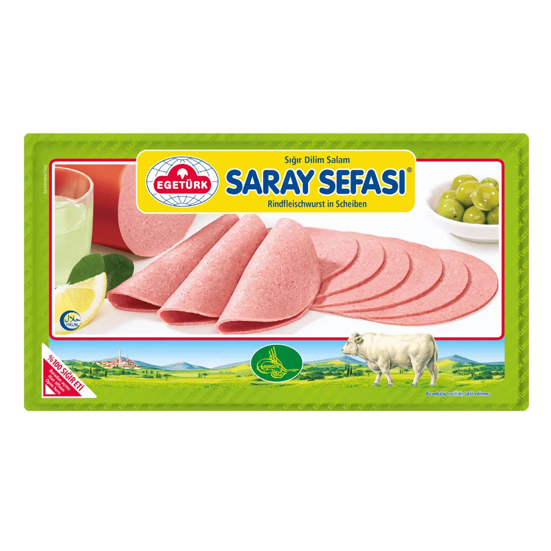 Egetürk Saray Sefasi Rindfleischwurst in Scheiben 125g