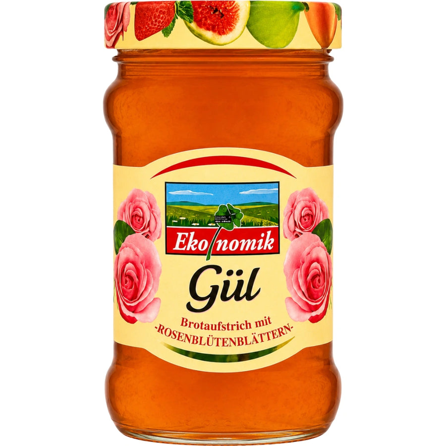 Ekonomik Brotaufstrich mit Rosenblütenblättern - Gül Receli 380g