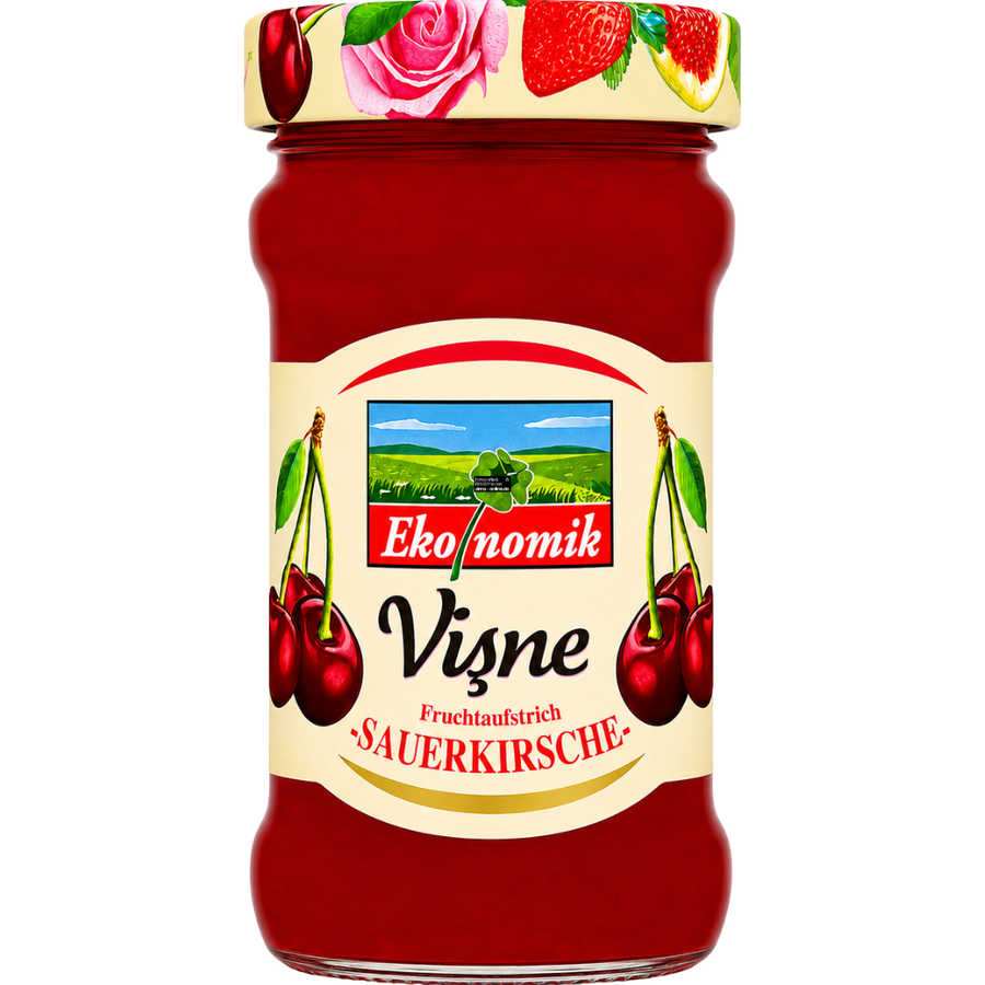 Ekonomik Fruchtaufstrich mit Sauerkirsche - Visne Receli 380g