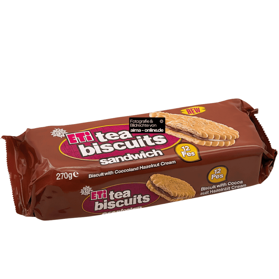 Eti - Biskuits Sandwich mit Kakao & Haselnusscreme 270g