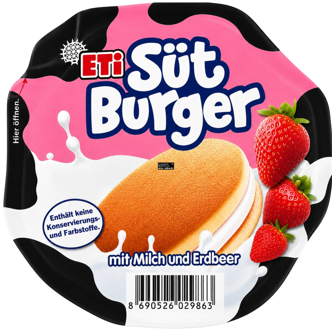 Eti Süt Burger Erdbeergeschmack 35g