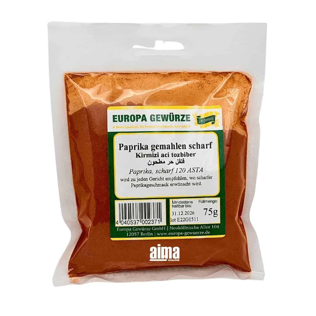 Europa Gewürze Kirmizi Aci Tozbiber - Paprika gemahlen scharf 75g