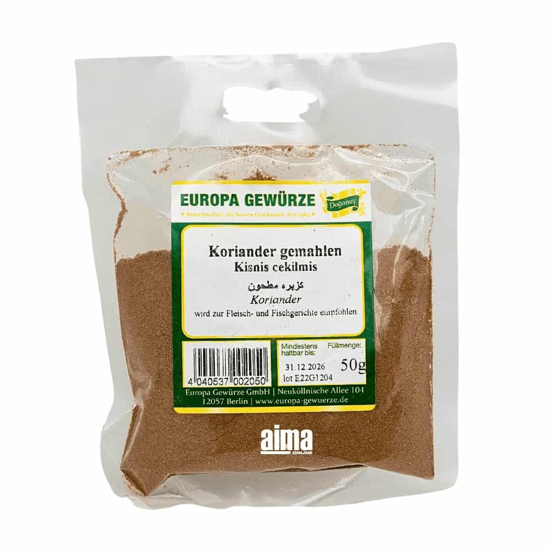 Europa Spices Kisnis cekilmis - öğütülmüş kişniş 50g