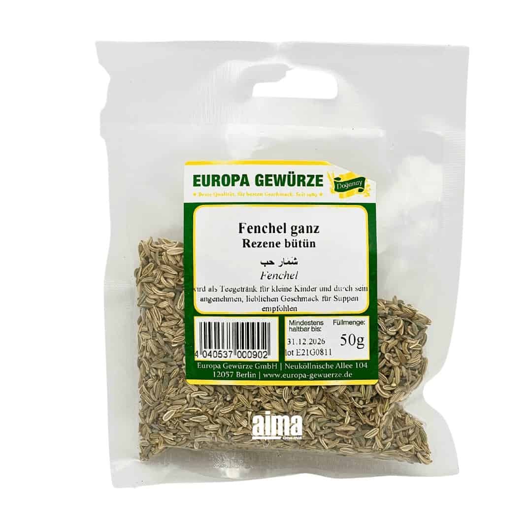 Europa Spices Rezene bütün - bütün rezene 50gr