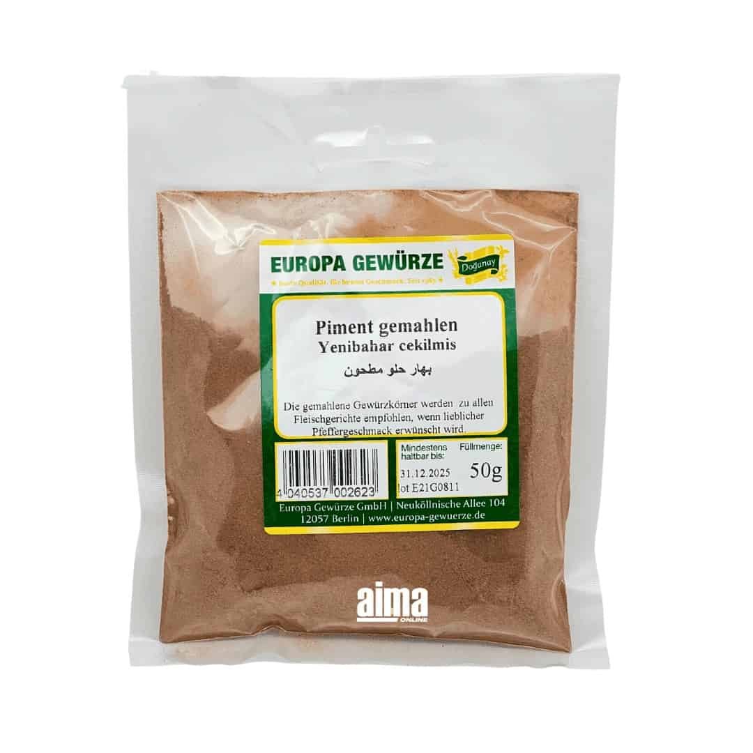 Europa Gewürze Yenibahar cekilmis - Piment gemahlen 50g