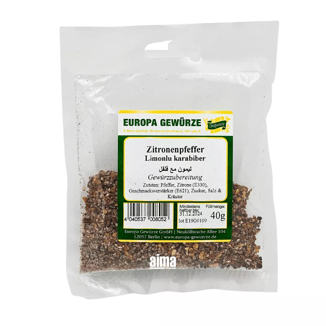 Europe Spices Limon Biber - Limonlu Karabiber 40gr