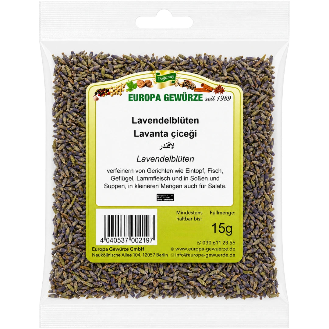 Europa Gewürze Lavendelblüten - Lavanta çiçeği 15g
