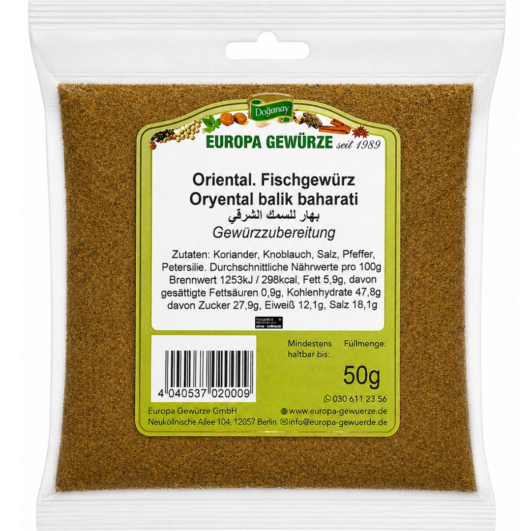 Europa Gewürze Oriental. Fischgewürz - Oryental balık baharatı 50g