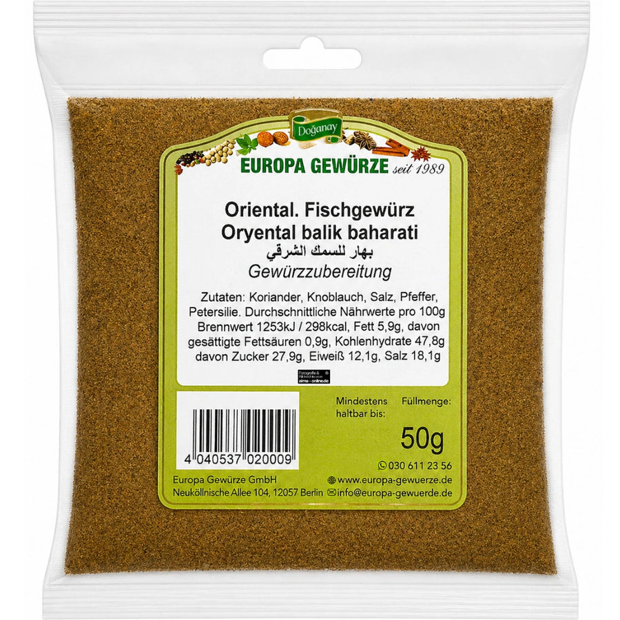 Europa Gewürze Oriental. Fischgewürz - Oryental balık baharatı 50g