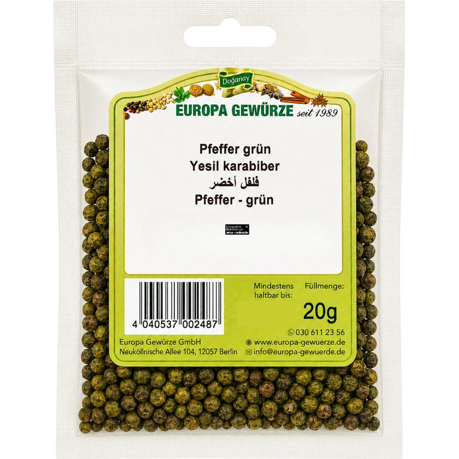 Europa Gewürze Pfeffer grün - Yeşil karabiber 20g