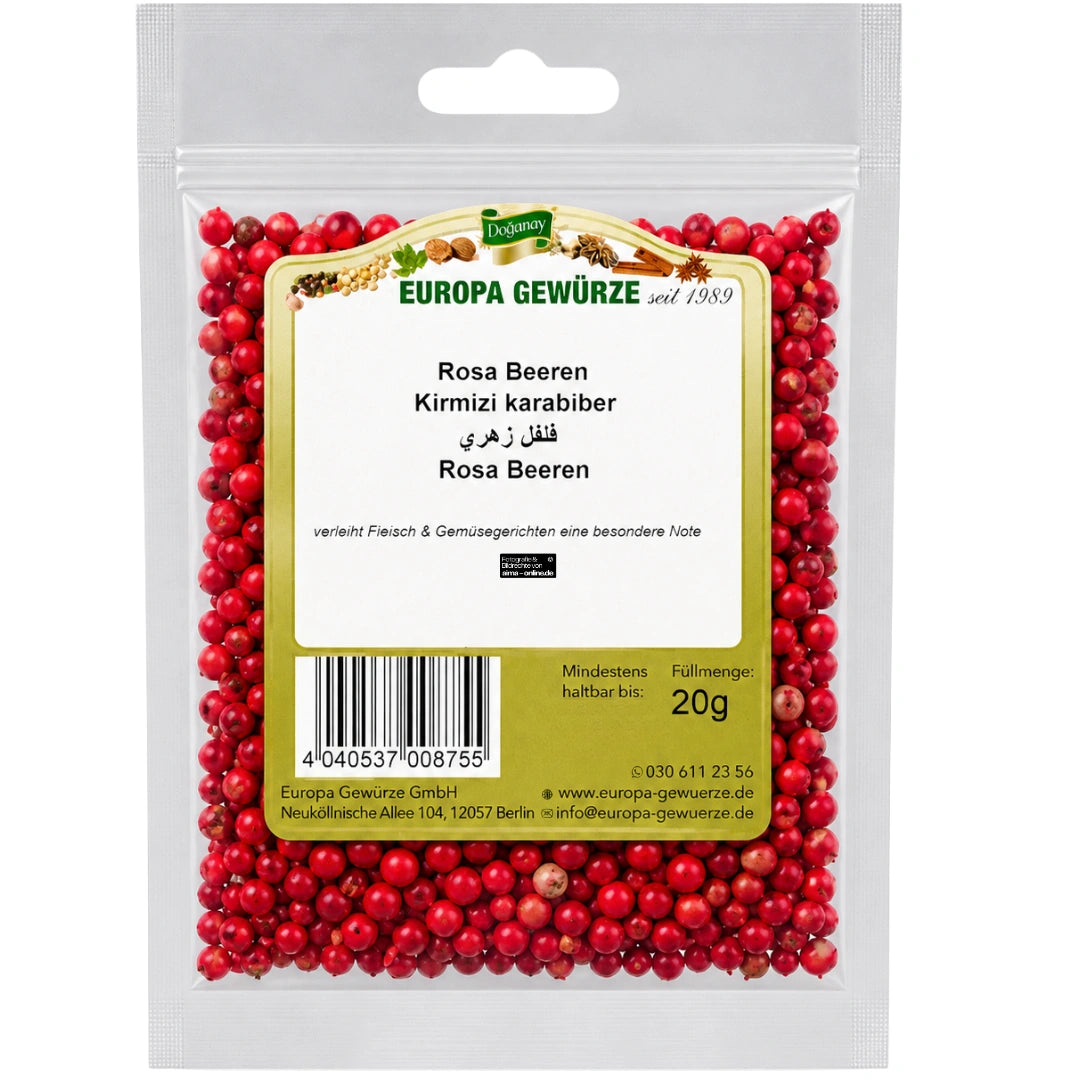 Europa Gewürze Rosa Beeren - Kırmızı karabiber 20g