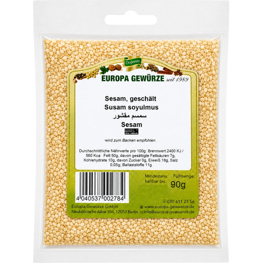 Europa Gewürze Sesam, geschält - Susam, soyulmuş 90g
