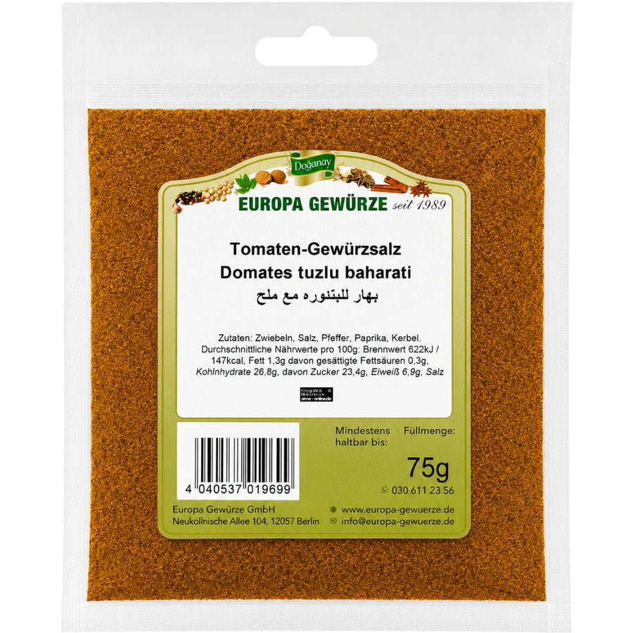 Europa Gewürze Tomaten-Gewürzsalz - Domates tuzlu baharatı 75g