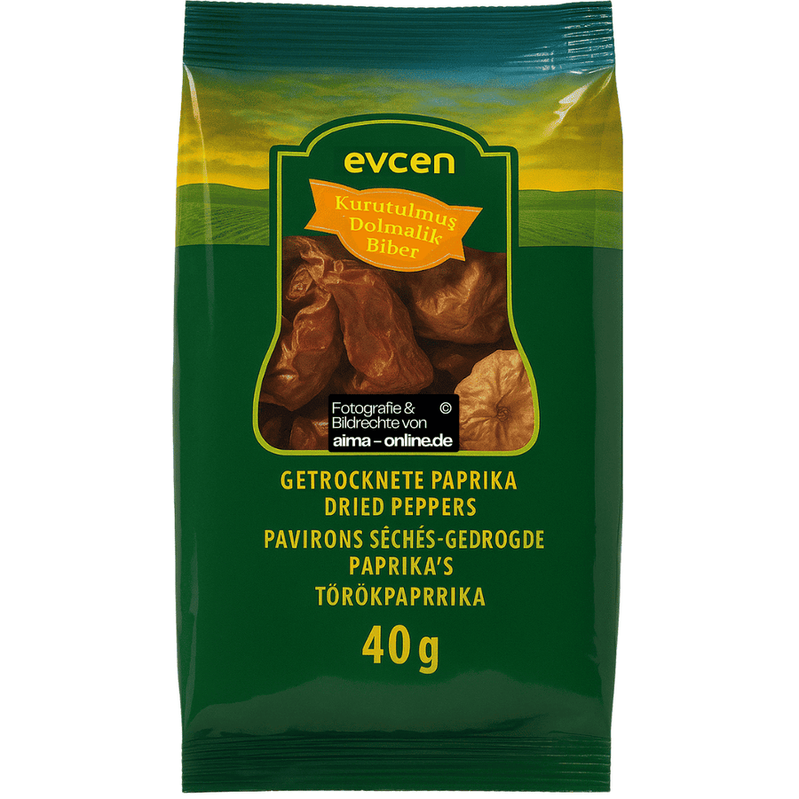 Evcen - Getrocknete Paprika, Kurutulmus Dolmalik Biber 40g