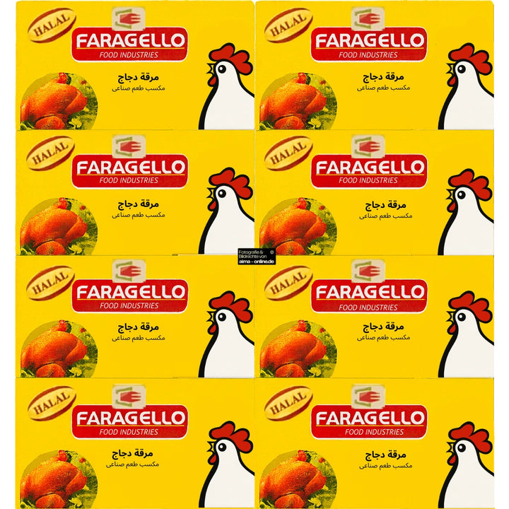 Faragello - Brühwürfel mit Hühnerfleischgeschmack (ohne Fleisch) 24x24g