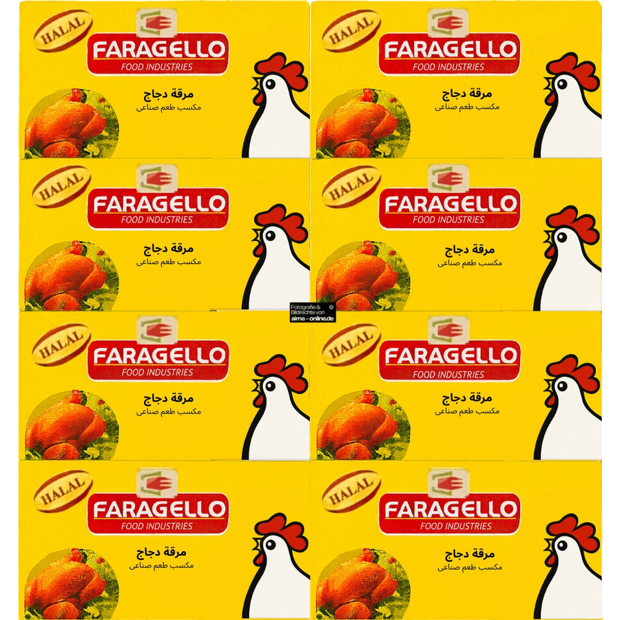 Faragello - Brühwürfel mit Hühnerfleischgeschmack (ohne Fleisch) 24x24g