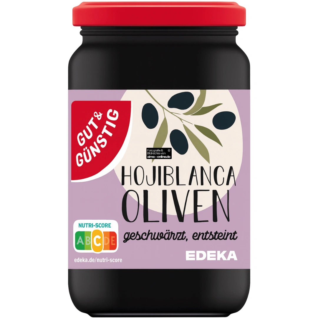 G&G - Siyah Zeytin, Schwarze Oliven entsteint 340g