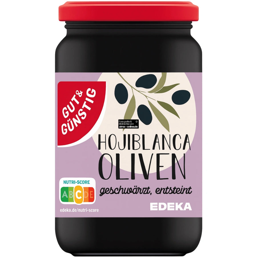 G&G - Siyah Zeytin, Schwarze Oliven entsteint 340g