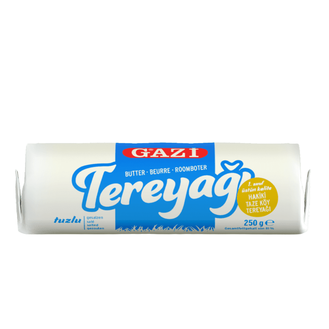 Gazi tereyağı tuzlu 250gr