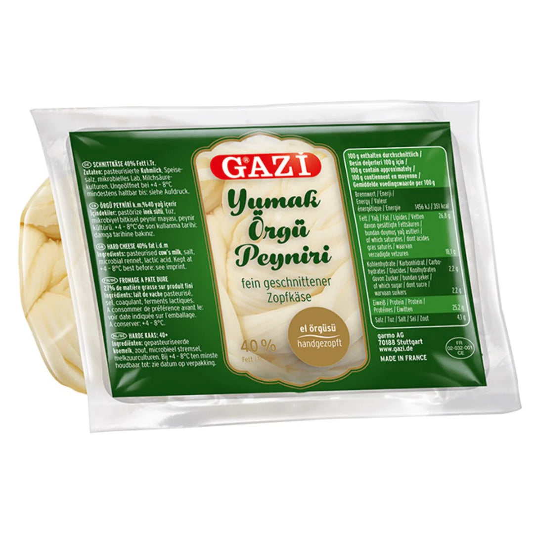 Gazi Yumak Örgü Peyniri İnce dilimlenmiş örgü peynir 180gr