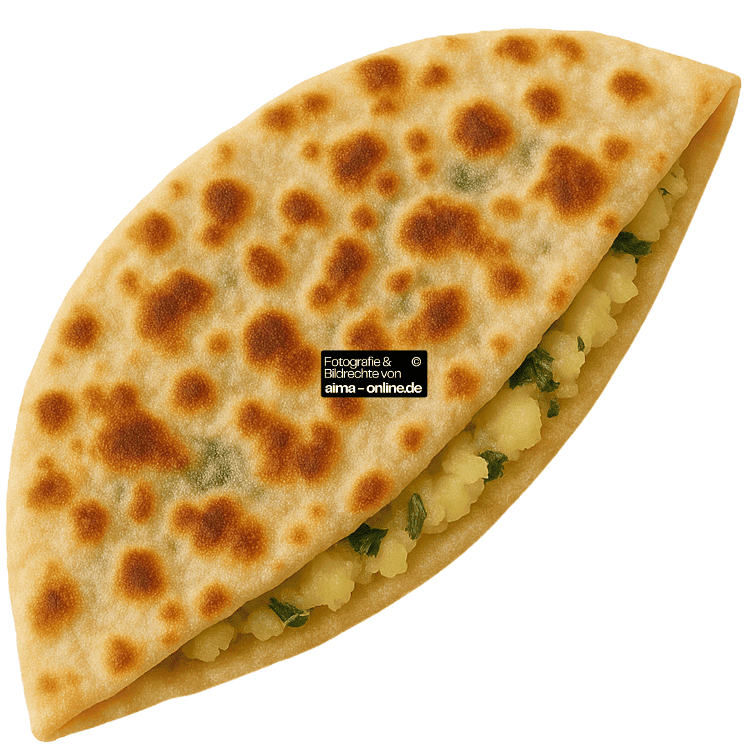Gözleme gefüllt mit Kartoffeln